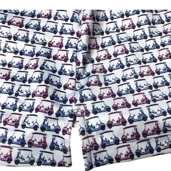 Golf Skort Petite Small Blue & Purple Golf Cart Pattern Pockets Coral Bay - Picture 6 of 9